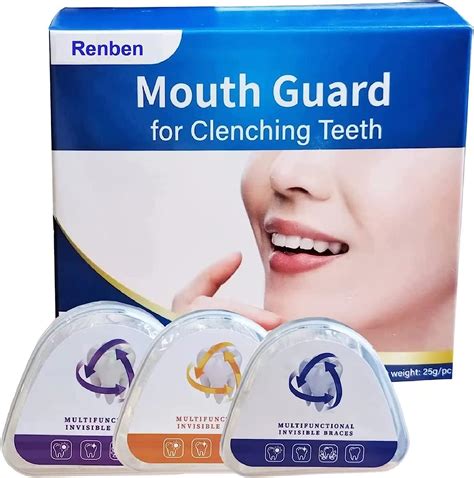 Mouth Guard For Clenching Teeth At Night Teeth Straightening Kit Upgraded 3 Stages Dental