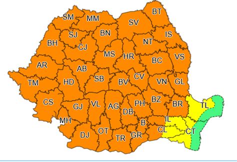 Ploi şi vijelii în aproape toată ţara Meteorologii au emis Cod