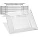 Amazon EDGE CLEAR PLASTIC PARTY DISPOSABLE PLATES 6 Inch Hard