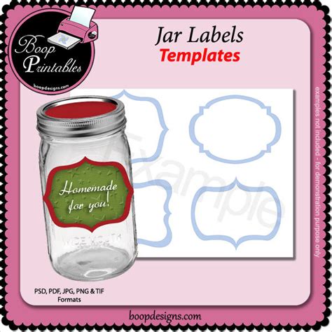 Canning Jar Labels Template