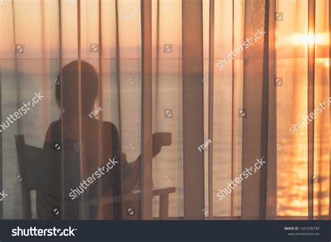 Naked Beautiful Female Wrapped Blanket Sitting Stock Photo Shutterstock