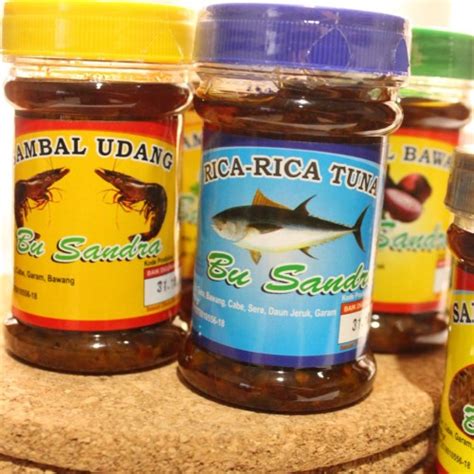 Jual Sambal Sambel Bu Sandra Aneka Rasa Siap Saji Tuna Udang Bawang DLL