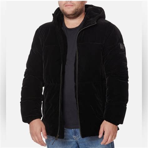 Sean John Jackets Coats Nwt Sean John Mens Quilted Hooded Velvet