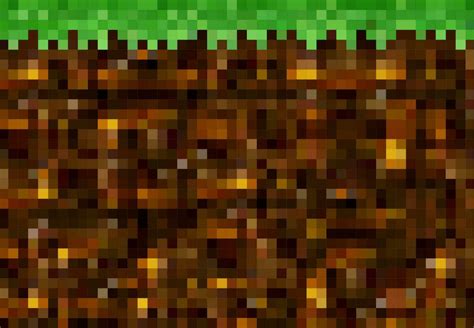 Cubic Pixel Game Golden Ore Grass Ground Blocks Vector Art