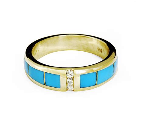 Gold and Turquoise Ring