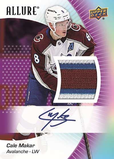 Upper Deck Allure Hockey Checklist Box Info Details