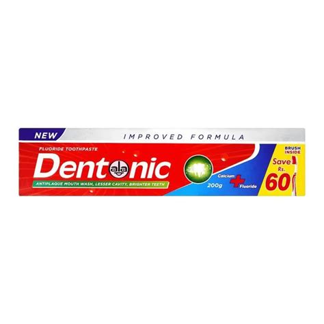 Buy Dentonic Fluoride Toothpaste Brush Pack 200g Pakistan