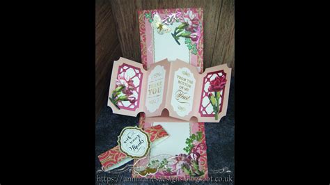 495cardmaking Tutorial Anna Griffin Swivel And Pop Die Set Card Youtube