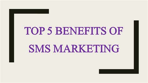 Top 5 Benefits Of Sms Marketing Viceclicks