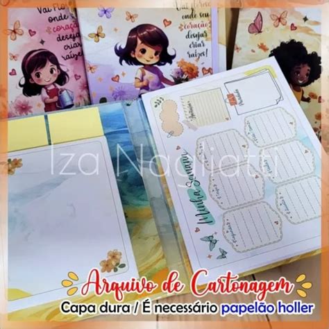 Arquivo Planner 2024 4 Modelos Com Bloquinho E Capa Dura Iza