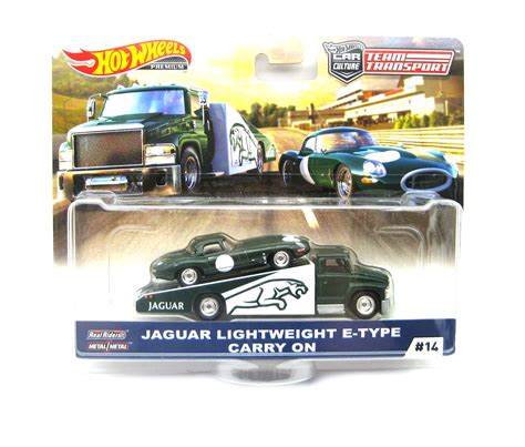 Hot Wheels Jaguar Lightweight E Type Carry On Team Transport Gr N Wei Modelle Alles Gute
