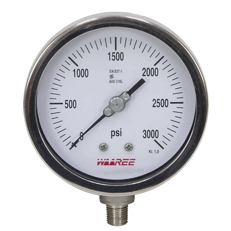 3000 Psi 4 Pressure Gauge Pressure And Vacuum Gauges Pressure Gauges