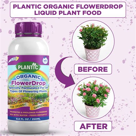 Plantic FlowerDrop Liquid Fertilizer For All Types Of Flowering Plants