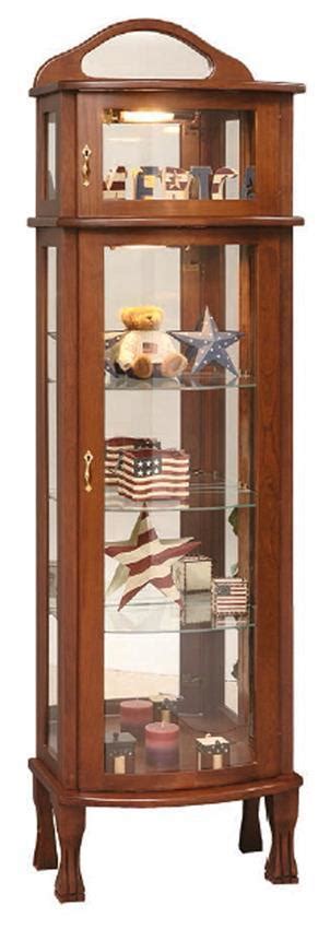 Rectangular Bonnet Top Curio Cabinet From Dutchcrafters Amish