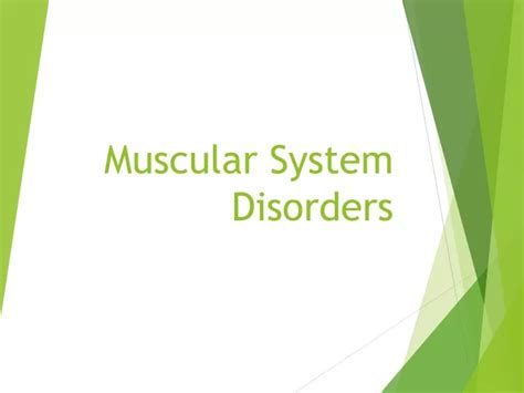 Ppt Muscular System Disorders Powerpoint Presentation Free Download