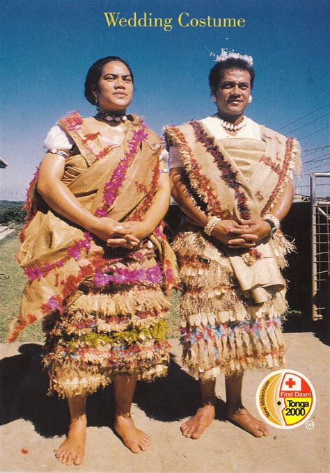 johan postcards: Tonga - Wedding Costumes.