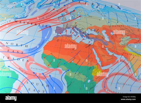 Prevailing Westerlies Map