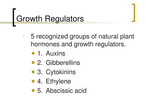 Ppt Plant Growth Regulators Powerpoint Presentation Free Download