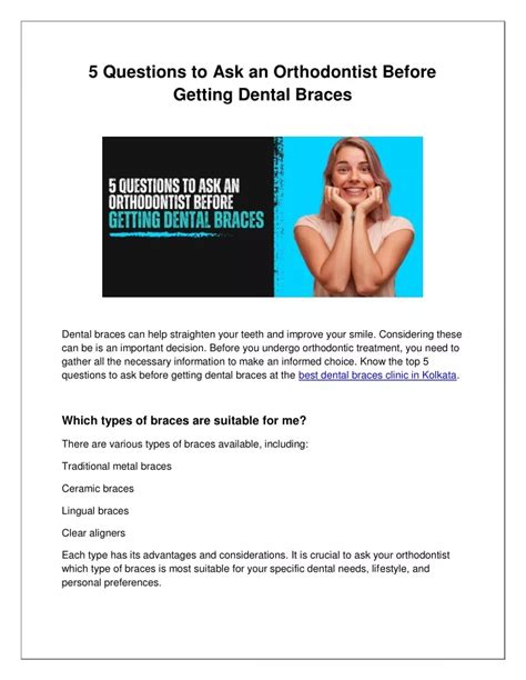 PPT Five Things To Consider Asking An Orthodontist Before Getting