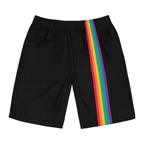 Board Shorts Rainbow Gay Pride Flag Swim Trunks Rainbow Shorts Lgbt