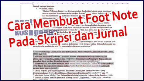 Contoh Footnote Yang Benar 55 Koleksi Gambar