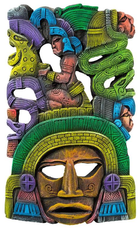 Mayan Clay Mask Mexico Stock Image Image Of Hispanic 46844545