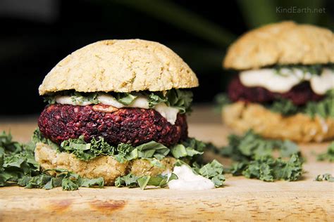 Hemp Beet Veggie Burgers Recipe Gluten Free Vegan Kind Earth