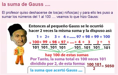 Recursos Matemáticos La Suma De Gauss Desafío Al 7mo 7mo