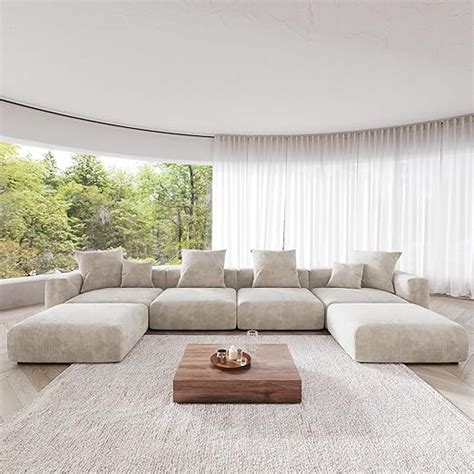 Amazon Jach Oversized Modular Sectional Sofa U Shaped Deep