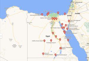 The Most Important Airports In Egypt Map