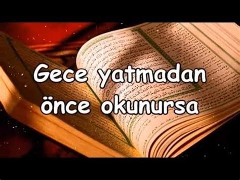 Gece yatmadan önce okunursa Dualar Youtube Gece