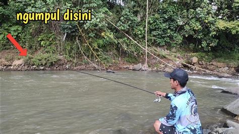 Mancing Wader Pas Di Sungai Yang Jarang Di Pancing Orang Ini Yang