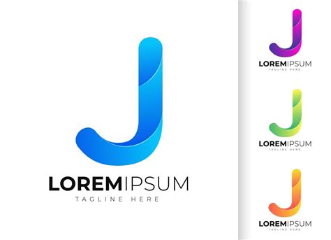 Plantilla De Diseño De Logotipo De Letra J Tipografía Creativa Moderna