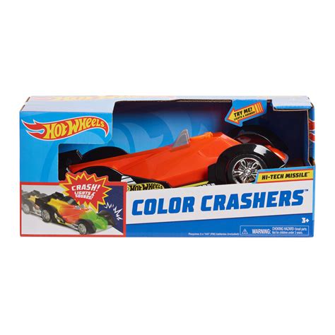 98155 98156 Hot Wheels Color Crashers Hi Tech Missile In Package 1 Just Play Toys For