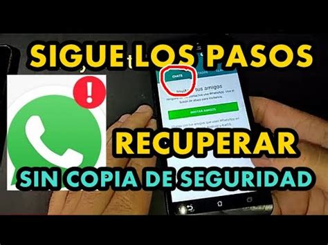 Como Recuperar Mis Chats De Whatsapp Sin Copia De Seguridad Tejidos Meco