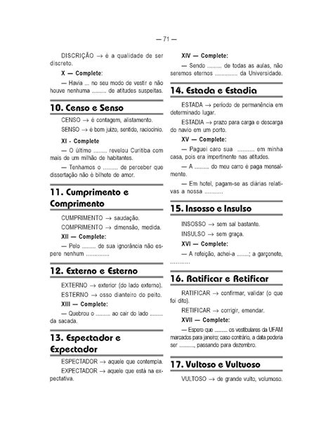 Exercícios Homônimos E Parônimos 7 Ano Com Gabarito Pdf