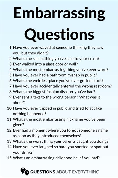 150 Embarrassing Questions To Ask Friends For Funny Conversations In