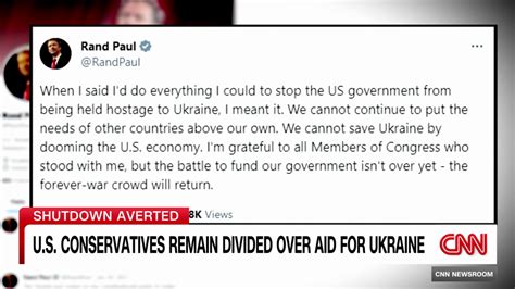 Us Conservatives Divided Over The Removal Of Ukraine Funding From