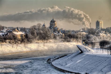 architecture, City, Cityscape, Trees, Building, Lithuania, Landscape ...