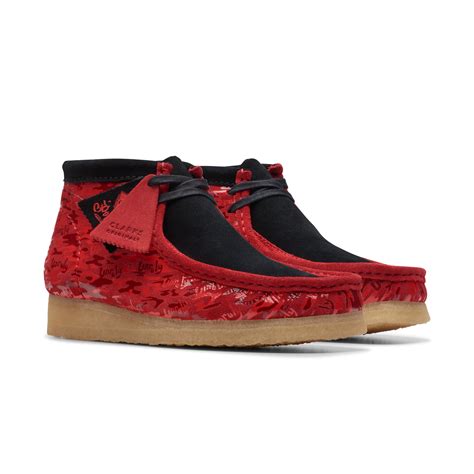 Clarks Originals X Popcaan Wallabee Boot Red Camo 26175816 Consortium