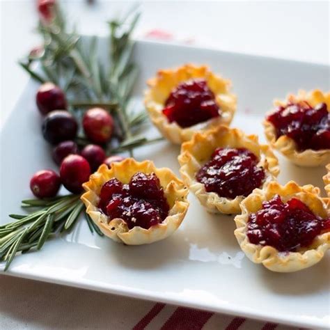 Cranberry Brie Mini Tarts Recipe Savory Pumpkin Recipes Best