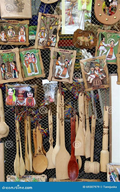 Mix Traditional Moldavian Souvenirs Stock Image - Image of balkan ...