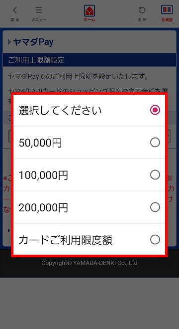 キャッシュレス決済ヤマダpay ヤマダlabiカードのお支払い設定｜ヤマダデンキ Yamada Denki Coltd