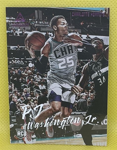 PJ Washington Jr 2019 20 Panini Chronicles Luminance Purple 150 RC