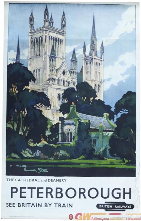 BR Poster Peterborough The Cathedral Vintage Travel Posters