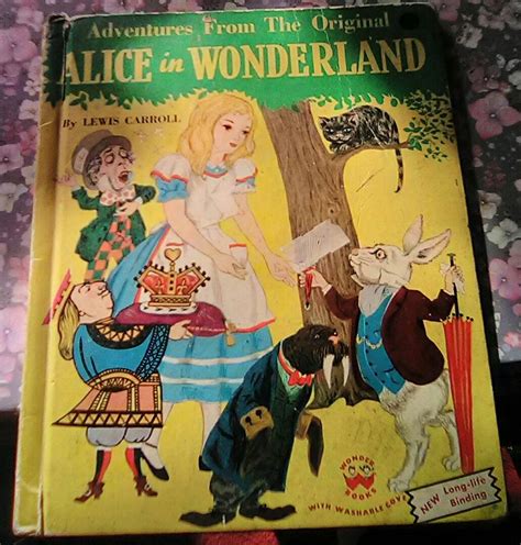 Vintage 1950s Alice In Wonderland Lewis Carroll Book Etsy Uk Alice