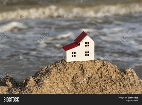 Small House On Sea Image And Photo Free Trial Bigstock