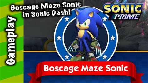 Sonic Dash Boscage Maze Sonic From Sonic Prime Gameplay Youtube