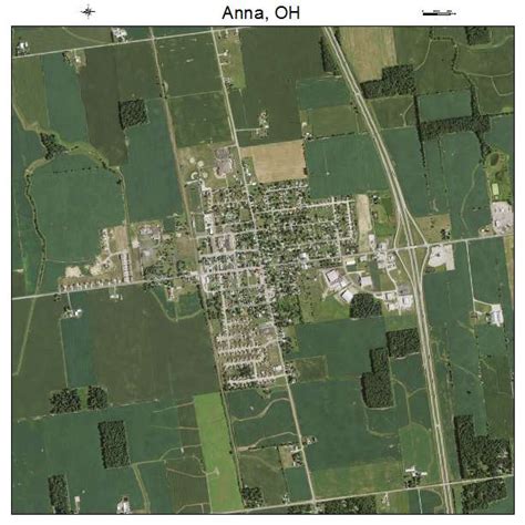 Aerial Photography Map of Anna, OH Ohio