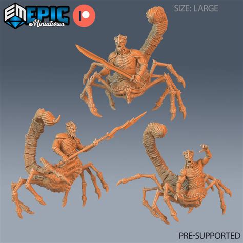 3D Printable Scorpion Demon Set Arachnid Devil Hybrid Evil Poison